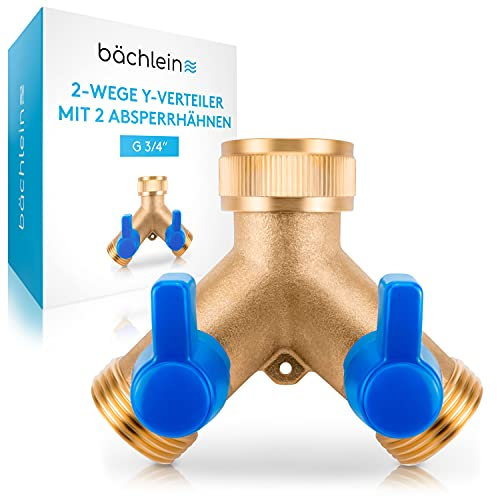 Bächlein Gartenschlauch-Splitter (2-Wege-Schlauchverteiler, Bronze)
