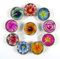 Bougies Chauffe-Plat et recharges pour Porte-Bougies Comprenant 10 Bougies parfumées en Forme de Fleurs (Hibiscus, Lys, Sakura, Lotus, Rose, Frangipanier)