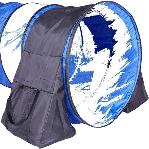 Sandbags For Dog Tunnel, Adjustable Saddlebag With Handles, For Dog Agility Training, 600D Oxford Black 66 * 40.6cm