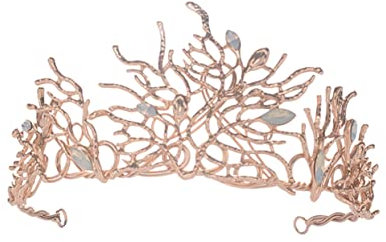 Beatifufu Vintage Kopfschmuck Aus Legierung Strass-dekor Brautkrone Für Hochzeit Brautkopfschmuck Barock Tiara Hochzeitsrequisiten Exquisites Hochzeitsdekor