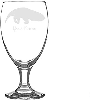 Personalised Anteater Engraved Craft Beer Snifter Glass Animal Gift for Him for Her