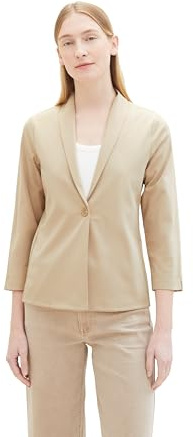 TOM TAILOR Blazer para Mujer, 11485 Sandy Beige, L