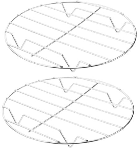 MAGICLULU 2pièces Côtes Acier Inoxydable Antiadhésive Pour Cuisson Steak Barbecue Extérieur Et Usage Maison