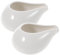 ABOOFAN 2 PièCes SaucièRes En CéRamique Blanche 240 Ml RéCipients IdéAux Pour Sauces Vinaigrettes Et Bouillons