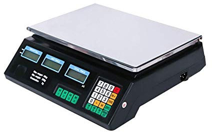 CWCQGH Balance électronique numérique calcul des Prix pesant 30 kg 40 kg Balance de Plate-Forme de Magasin Commercial pour Balance de Fruits et légumes (30 KG)