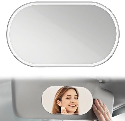 Car Sun Visor Vanity Mirror Cover for Vehicle Seats - HD Automotive Accessory