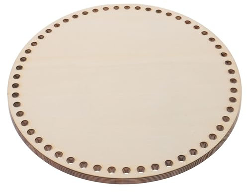 Beatifufu 5stücke Holzboden Für Häkelkörbe DIY Zubehör Robust Und Langlebig Glatte Oberfläche Für Handtaschen Und Clutches Häkelzubehör Für Anfänger Und Profis