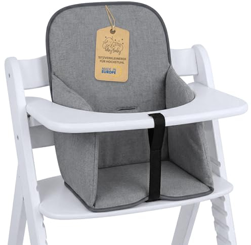 Stolsinsats Matstol Baby Seat Reducer - Universell Stolsdyna Hauck Stokke Högstol Överdrag Babystol Kudde Matplatsstol Sittdyna Grå