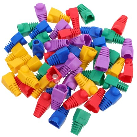 HOMSFOU 50pièces Gaine De Protection pour Câbles Ethernet Protège-connecteurs Et Accessoires De Gestion De Câbles Lot
