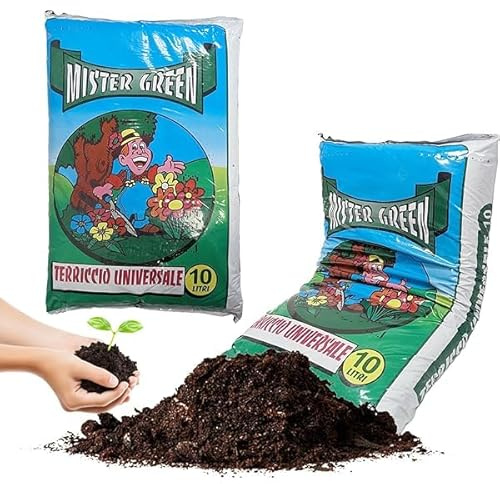 Sicignano | Terriccio Universale, Substrato di Coltivazione Misto - per Piante Verdi da Appartamento Balcone Giardino, per Vegetali in Vaso o Piena Terra - Coltivazione, Giardinaggio (9, 10 Litri)