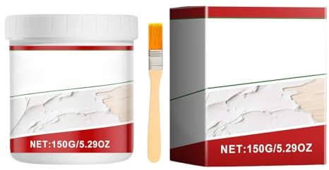 Kit de réparation de mastic pour bois gris 43,5 g pour réparer les fissures et les trous sur les meubles de sol, vinyle, fissures stratifiés, fissures