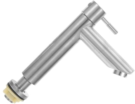 Outanaya Edelstahl Kaltwasserhahn 21cm Mit Einhebelmischer Für Badezimmer Und Küche Rostfreier Wasserhahn Mit Modernem Design Und Einfache Installation