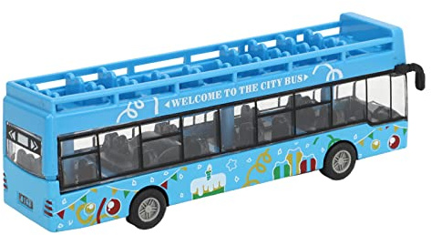 Naroote Jouet de Bus en Alliage, Modèle de Simulation élevé pour Enfants, Jouet de Bus Sûr et Robuste, adapté aux Plus de 3 Ans, env. 15 X 5 X 3,5 Cm, de Attrayant pour Un Jeu Imaginatif