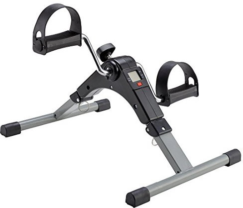 Pedaleador Estático Plegable | Mini Bicicleta Estática Brazos y Piernas | Ejercitador Rehabilitación Mayores | Pedales Antideslizantes | Monitor LCD | Fitness en Casa y Oficina