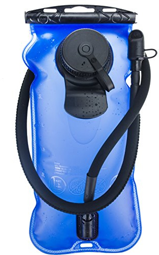 WACOOL 3L 3Liter 100oz BPA Free EVA Hydration Pack Bladder, Leak-Proof Water Reservoir (Blue(Double Opening))