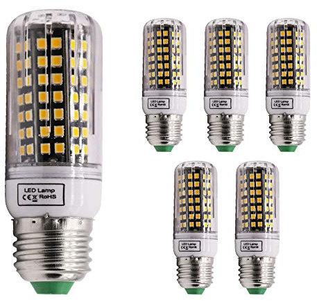 Mengjay® 5 Stück E27 5W 84 * 2835SMD LED lampe Leuchtmittel Birne Mais Glühbirne Glühlampe Strahler Energiesparlampe Licht Beleuchtung Bulbs 220V Warmweiß(2700-3000K)