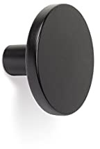 Gedotec Möbelknopf Antik COMO | Schrank-Knopf Schwarz Matt | Metall Türknopf Rund Ø 26 mm | Für Kommoden, Küchen-Schränke & Türen | 1 Stück Mit Schrauben