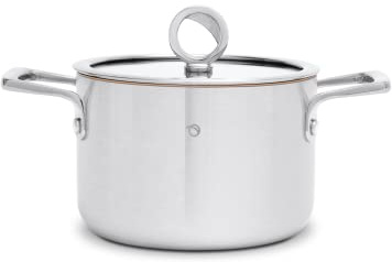 Olavson My Premium-Topf mit Kupferkern – großer antihaftbeschichteter Topf mit Kupferkern – geeignet für Induktion, Backofen oder Herd – Bräter und Kasserolle – 16 cm