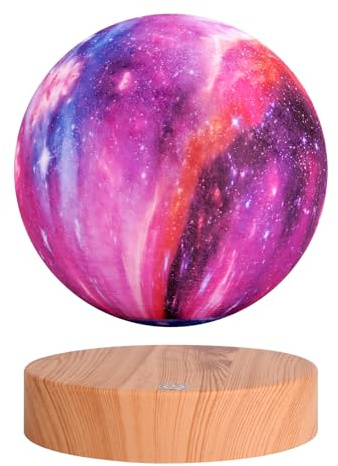 Vnemofey Schwebende Mondlampe, 16 Galaxy Farben Magnetische schwebende Mondlampe, 3D-Drehung & Helligkeit einstellbar, Geschenke für Kinder Freunde, coole Gadgets (5,9 Zoll)