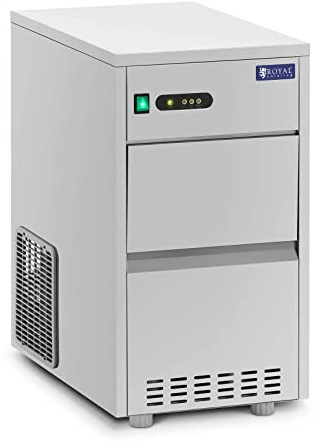 Royal Catering RCIC-20BI Eiswürfelmaschine 20 kg/24 h 165 W Edelstahl Ice Maker Eiswürfelmaschine Gastro Icecubemaker Eiswürfel Maker