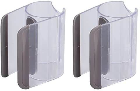 2 Stück Befestigungsclip, Zubehörclip für Staubsauger V7 V8 V10 V11, transparente Zubehör Halterung für Staubsauger Aufsätze, ABS Material, Der kleine Saugkopf kann behoben