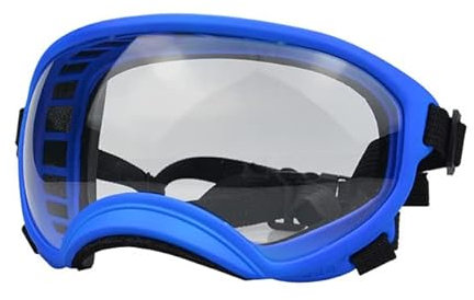 Hunde-Sonnenbrille, Hundebrille mit verstellbarem Riemen, UV-Schutz, winddicht, geeignet für mittelgroße und große Hunde