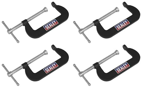 Sealey Junior C-Clamp 4pc Set - 76mm x 35mm - GCC02