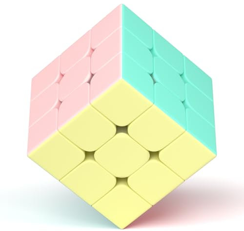 Vdealen Macaron Zauberwürfel Speed Cube Zauberwürfel Original, Glattes Stickerless Magic Würfel für Kindergeparty, Magic Cube Spielzeug Geschenke für Kinder Teenager Erwachsene(3x3x3)