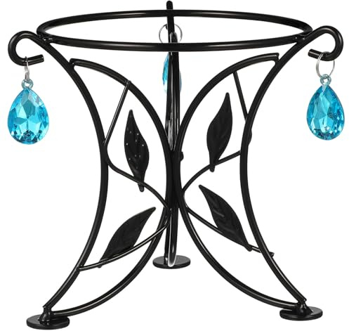 SUPVOX Metal Gazing Ball Stand Sphere Holder Crystal Ball Display Base Stable Iron Support for Garden Home Office Decor Plant Pot Rack