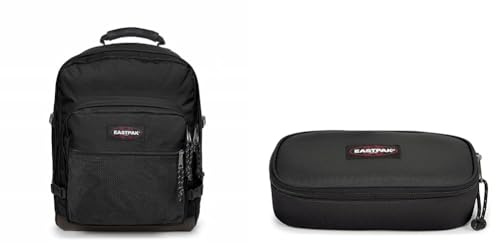 EASTPAK ULTIMATE Rucksack, 27 L - Black (Schwarz) & OVAL XL SINGLE Federmäppchen, 27 L - Black (Schwarz)