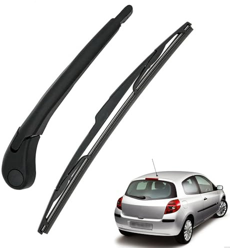 Ruolin Braccio e Spazzola Tergilunotto Posteriore, Braccio Tergicristallo Posteriore e Gomma Tergicristallo Compatibile con CLIO III 2005–2014