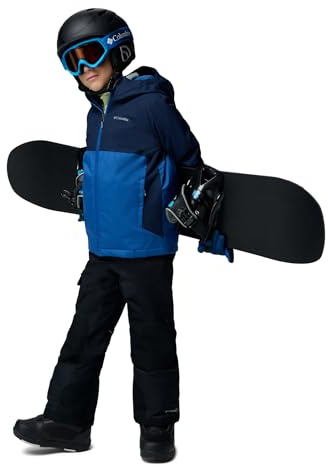 Columbia Alpine Action III Chaqueta para esquí, Impermeable, Térmica, Sistema de Crecimiento, Capucha ajustable, Forro polar, Faldón antinieve, Bolsillos - Juvenil Niños
