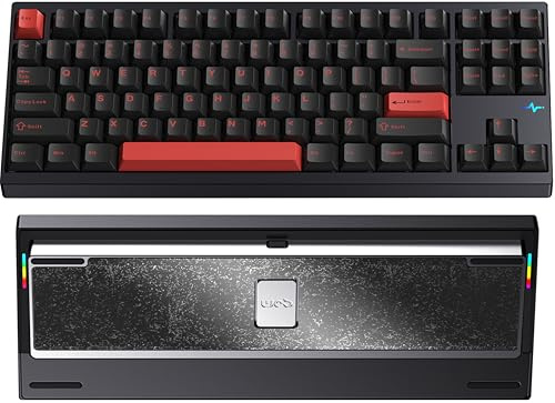 CutiePcs WOBKEY Crush 80 Reboot CNC Aluminum Mechanical Keyboard, Magnetic Ball-Catch Design, Triple-Mode Connectivity, HMX Frost Switches (Lite) / Kailh Cocoa Switches (Pro) (Pro Black)
