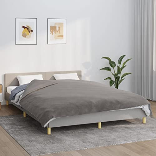 Lauuoeriau Bettwäsche & Bettwäsche, Bettwäsche, Decken, Gewichtsdecke mit Bezug, grau, 200 x 220 cm, 9 kg Stoff