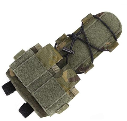 CIRVMP Molle Taktische Helmtasche, abnehmbare Ausrüstungstasche, taktisches Schnellhelm-Zubehör, Utility-Tasche, Helmabdeckung, Gegengewichtstasche, Gegengewichts-Gewichtstasche, Schwarz