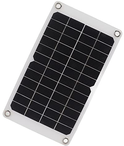 Solar -Batterie -Ladegerät, Solar -Kit -Solarladegerät mit Solarpanel, Clamp/Holder -Draht, Autoladegerät und USB -Kabel 12V 7,8W Solarpanel Ladegerät für Effiziente Leistungslösungen