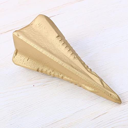 Diamond Shape 1.8KG Heavy Steel Wood Splitting Wedge 4 Way Log Splitter for Less Effort Manual Maul Log Splitting