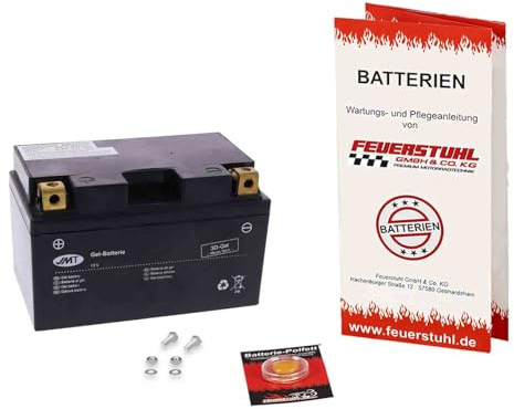 Batterie passend für Honda NSS 350 Forza, 2021-2023 (NF10), wartungsfrei | Gel, einbaufertig, startklar, auslaufsicher, von JMT, inkl. 7,50€ Batteriepfand