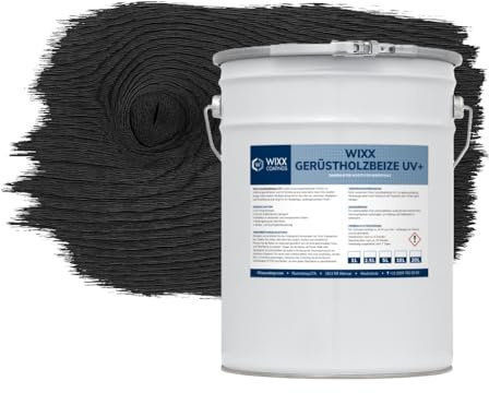 Wixx Lasure Bois d’Échafaudage UV+ - Noir - 20L