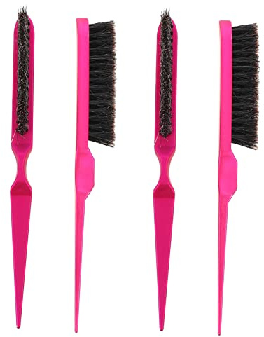 OATIPHO Spazzola da Parrucchiere e Pettine per Chioma da Uomo 4 Pezzi Rosa Massaggiante Capelluto Districante per Styling Professionale Salone Chioma
