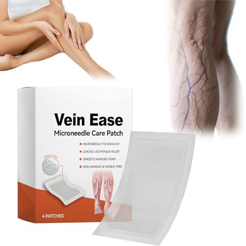 BQYOOM MicroVeno Microneedle Therapy Patch, Advanced Varicose Vein Relief, Nano Varicose Vein Patch Knee, Nourishing Tissue for Visibly Lighter, Healthier-Looking Legs (1 pcs)