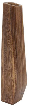 Jarrón Decorativo, jarrón rústico Alto de Madera, decoración del hogar, de Mesa para centros de Mesa, Lugar de Trabajo, Escritorio, estantería, Interior, Exterior, Comedor, baño, estantes