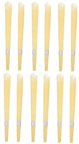MOTHNUR Aromatherapie Sticks Kompakt 12 Stück Bienenwachs Ohrenschmalzentferner Trompetenform Staubreduzierend Für Entspannung Und Nasennebenhöhlenpflege Haushalt