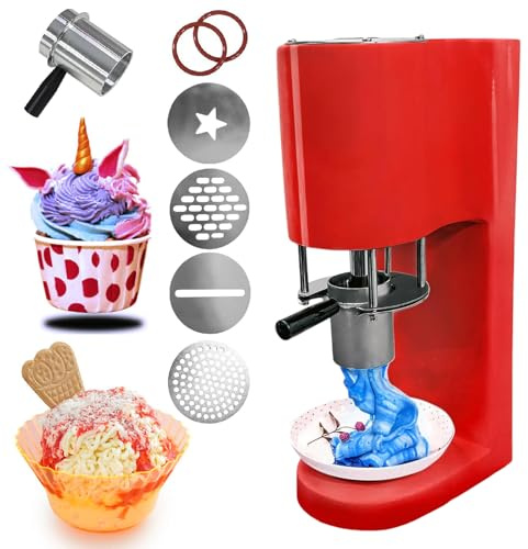 Heladera comercial con 4 moldes, 80 W de potencia para helados caseros, sorbete y yogur congelado