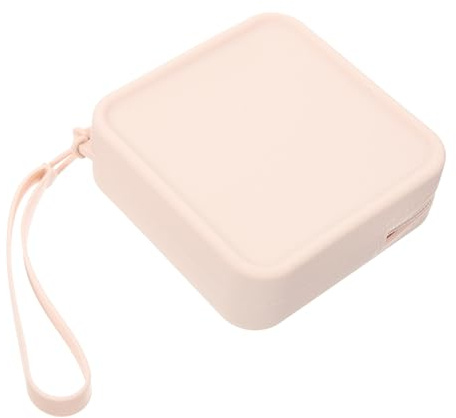 SMASOLO Bolsa De Silicona Para Tampones y Compresas 1 Unidad Pulsera Portátil Textura Suave Color Crema Almacenamiento Menstrual Femenina Juvenil Uso Diario