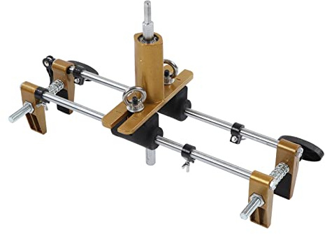 Yctze Präzises Schloss-Lochöffner-Set, Doppel-Gleitschienen-Schloss-Installation – Professionelle Stemmwerkzeuge mit Funktionen, Staubdichter Abdeckung und Komplettem Zubehör-Set für Heimraumschloss