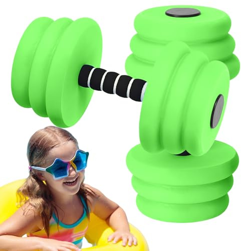 Pool-Wasserhanteln – Fitness-Übungs-Gewichte, hochwertiger Schaumstoff-Widerstandstrainer, zweiteiliges Kraftgerät für Männer, Frauen, Erwachsene, Kinder, Senioren, Erholungstraining, Wassertraining