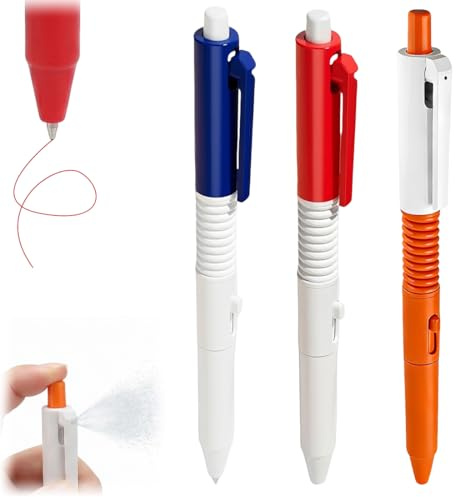 VRYNDH 3 Unidades Bolígrafos de agua, 2 en 1 con pistola de agua – Ideales para bromas y artículos, regalos feos para niños y adultos, escribibles y función de rociador