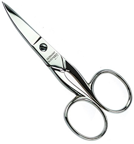 Otto Herder NAGELSCHERE - Extra scharfe Nagelschere Solingen 9,5 cm (3,5) aus Vernickeltem Solinger Stahl für Fingernägel und Zehennägel - auch als Linkshänder Nagelschere geeignet