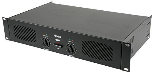 QTX Q240 Stereo Power Amplifier 240W 6.3mm Jack/RCA Input 6.3mm 4mm Output